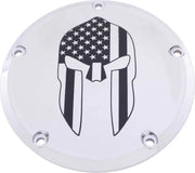 CUSTOM ENGRAVING PATR20-67 6 M8 Softail Derby Cover Spartan Chrome