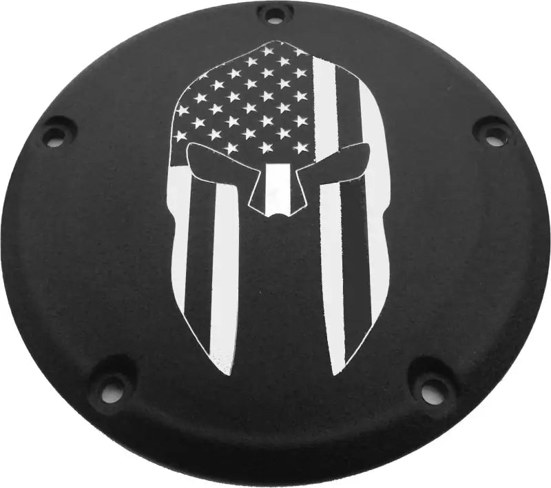 CUSTOM ENGRAVING PATR20-67BG 6 M8 Softail Derby Cover Spartain Black