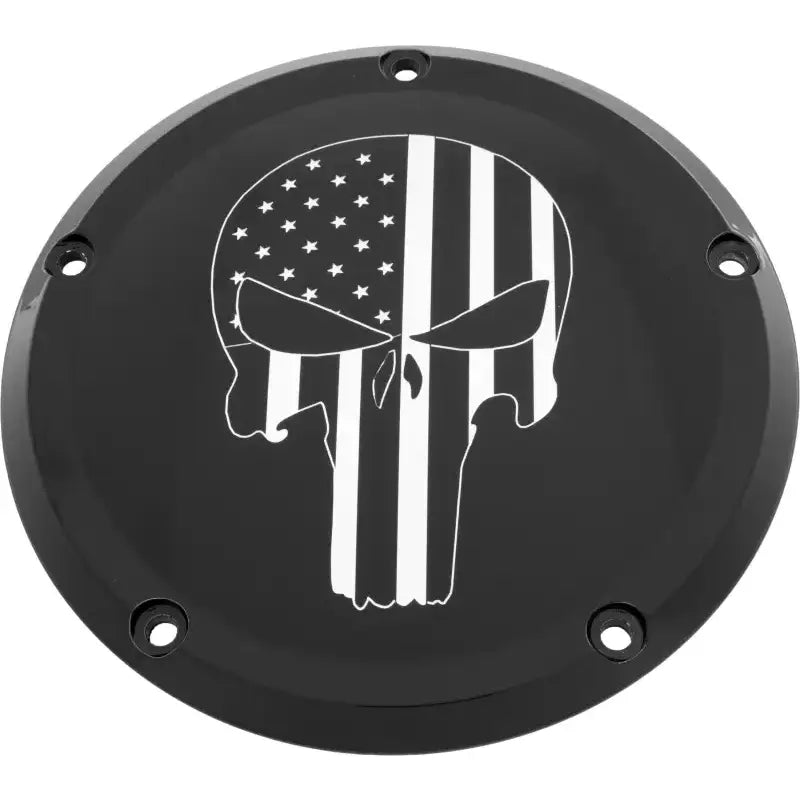 CUSTOM ENGRAVING PATR22-12BG 7 Tc Derby Cover Punisher Black