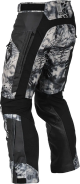 Camouflage and black Patrol Kryptek Over Boot Pants with easily accessible lower leg zippers