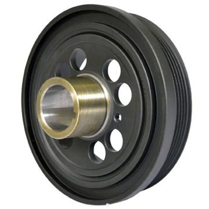 Black metal harmonic balancer with brass bushing for PB1673N Dayco Balancer