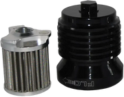 PCS4B Flo Reusable Steel Oil Filter Hd Black 