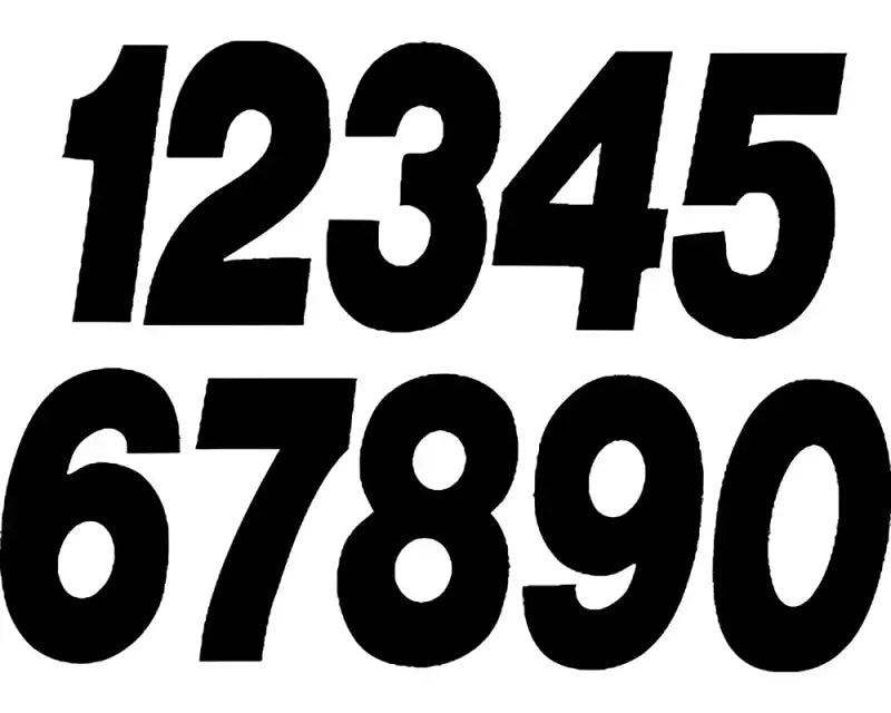 PD63B-6 Dirt Digits Number 6 Black Pro 3/Pk - Graphics/Decals
