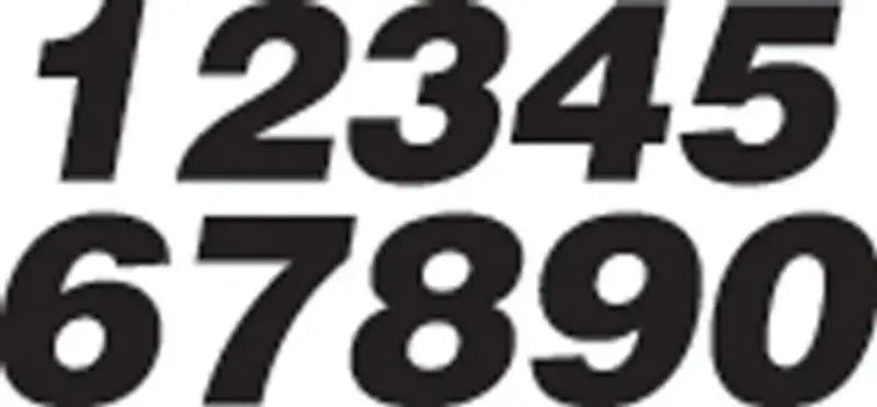 PD63B-8 Dirt Digits Number 8 Black Pro 3/Pk - Graphics/Decals