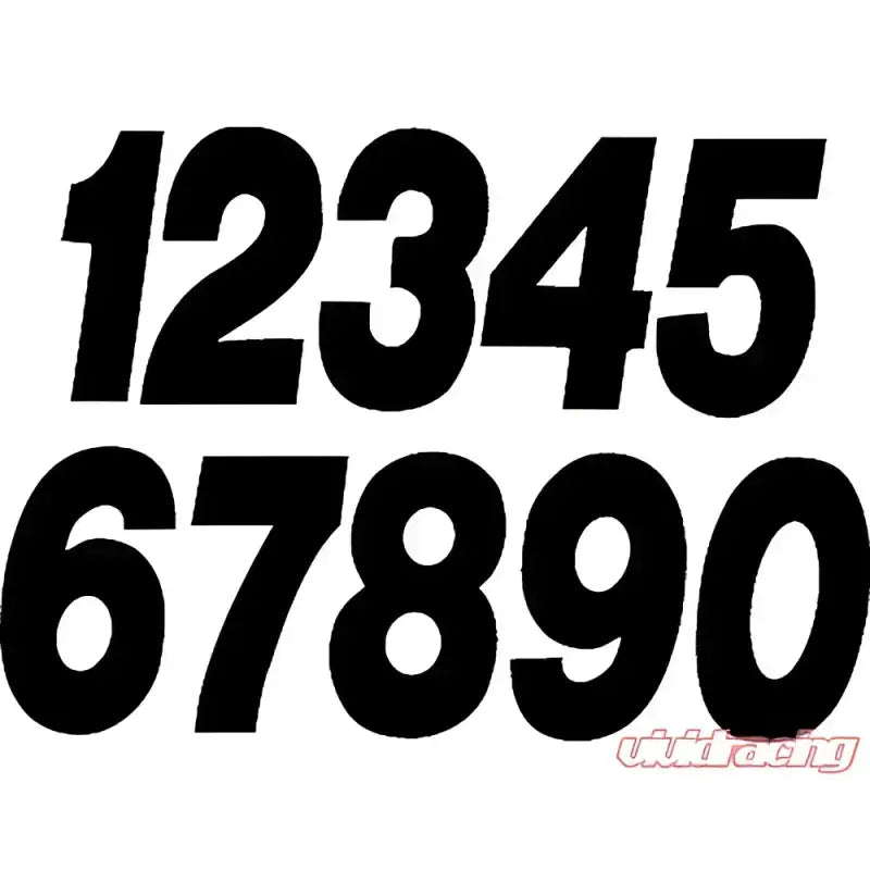 PD63B-0 Dirt Digits Number Black Pro 3/Pk - Graphics/Decals