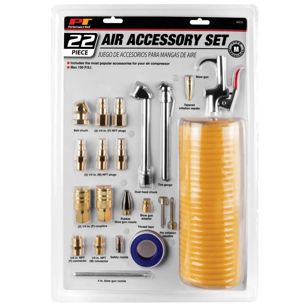 Perform Tool Designed To Meet Customer Needs Air Compressor Tire Inflation Tool Kit M523 - Accessory Set
