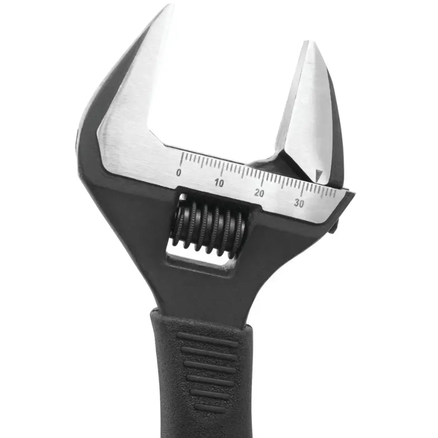 Perform Tool Knurled Handle For Superior Comfort Adjustable Wrench W30622 - Wide Mouth
