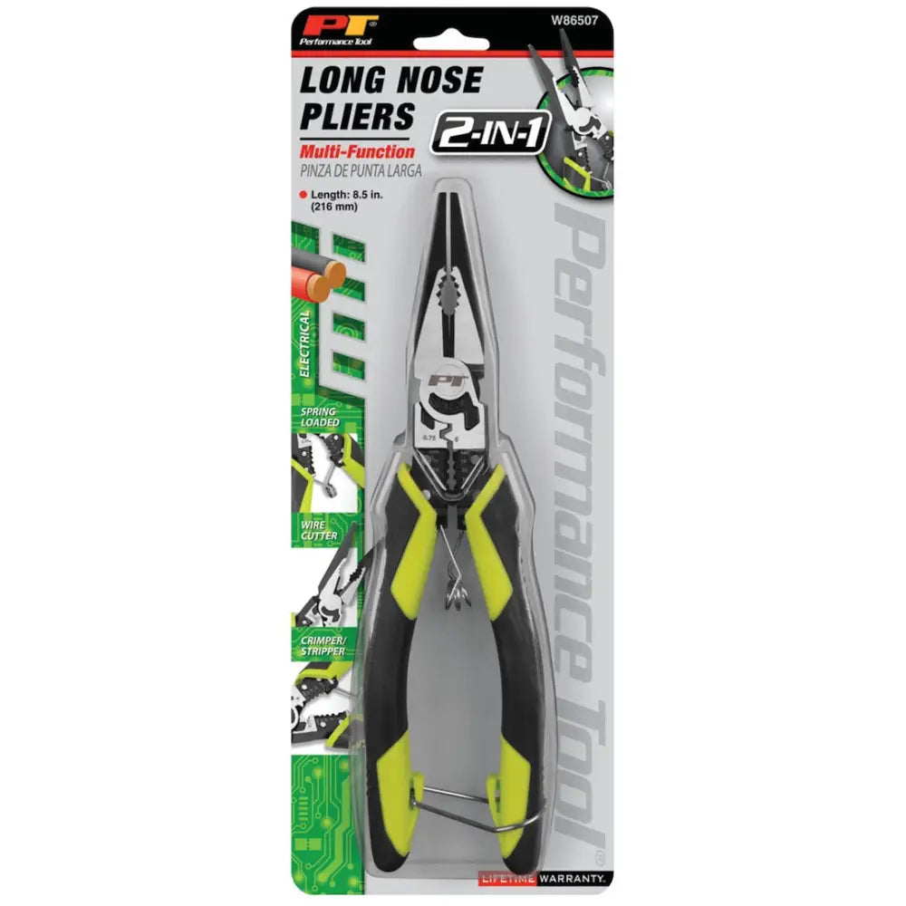 Perform Tool Limited Lifetime Warranty Pliers W86507 - 8-1 Multifunctionlongnoseplie