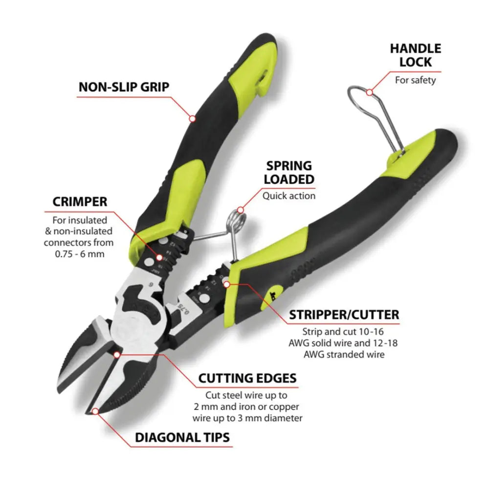 Perform Tool Limited Lifetime Warranty Pliers W86509 - 7-1 Multifunctiondiagonalplier
