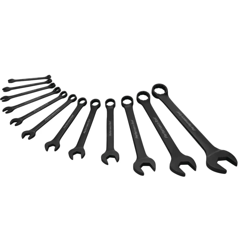 Perform Tool Limited Lifetime Warranty Wrench W1078 - Black 12 PC. Sae Combination