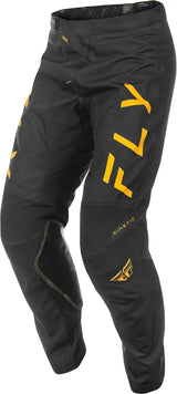 Kinetic Center Pants Ca/Ny Black/Gold Sz 38 - FLY RACING