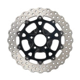 Motorcycle brake rotor in black ano from Performance Machine Dominator RR series