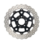 Motorcycle brake rotor in black ano from Performance Machine Dominator RR series
