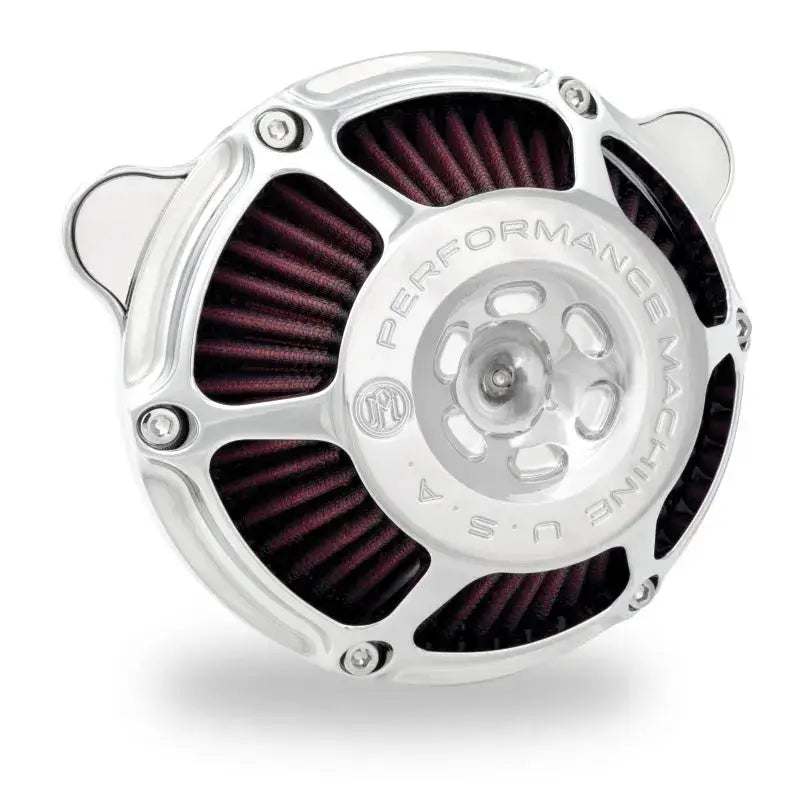 Performance Machine Air Cleaner Max HP - Chrome - Filters