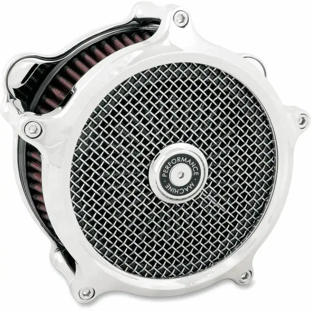Performance Machine Air Cleaner Slim - Chrome - Filters