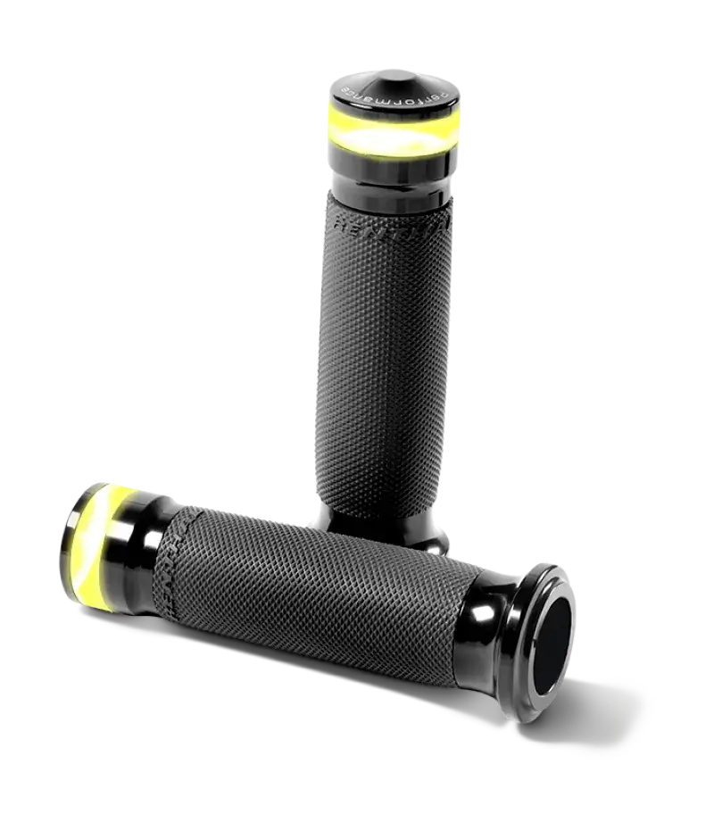 Performance Machine Contour Led Handle Grip Set - Black Ano - Controls