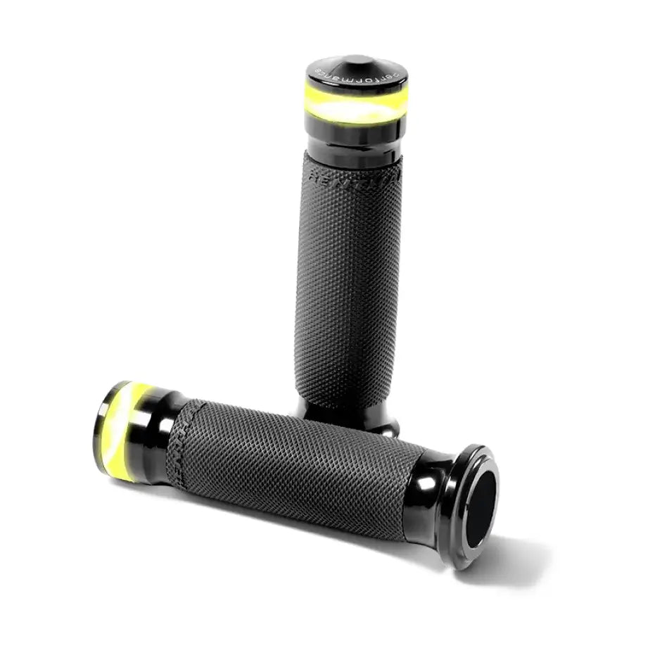 Performance Machine Contour Led Handle Grip Set - Black Ano - Controls