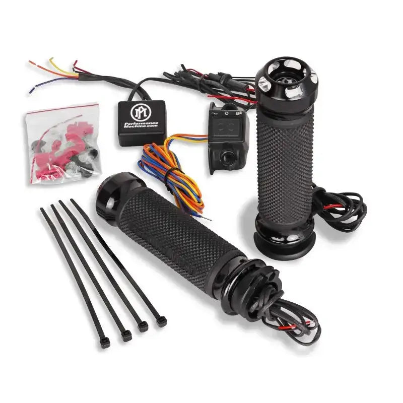 Performance Machine FLTRX TBW Heated Grips Apex - Contrast Cut - Controls