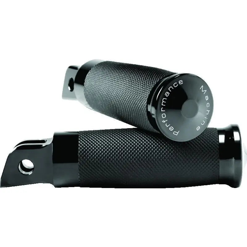 Performance Machine 0035-1235M-B Performance Machine Footpegs ContourRider - Black Ano