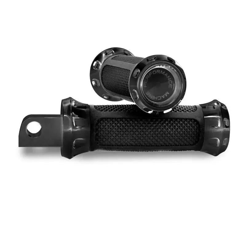 Performance Machine Footpegs Overdrive Rider - Black Ano - Controls