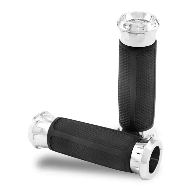 Performance Machine Handle Grip Set Overdrive - Chrome - Controls