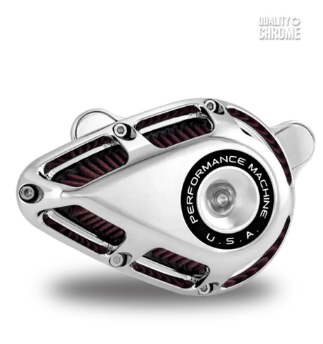 Performance Machine Jet Air Cleaner - Chrome - Filters