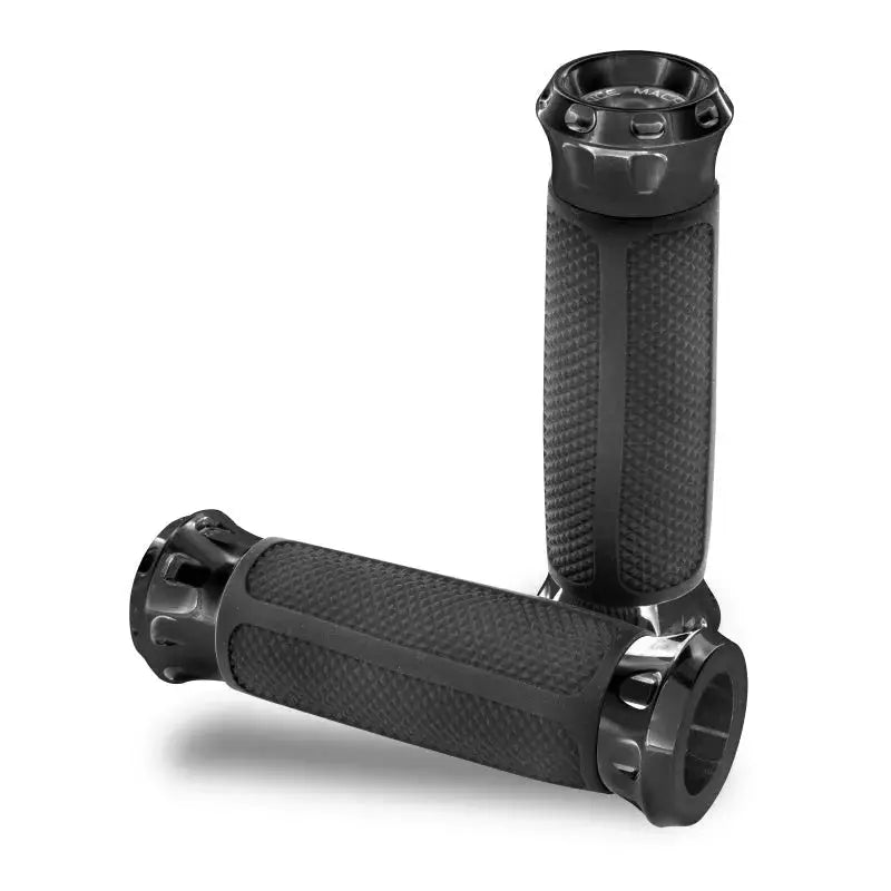 Performance Machine Overdrive Grip Set - Black Ano - RV and Auto Parts
