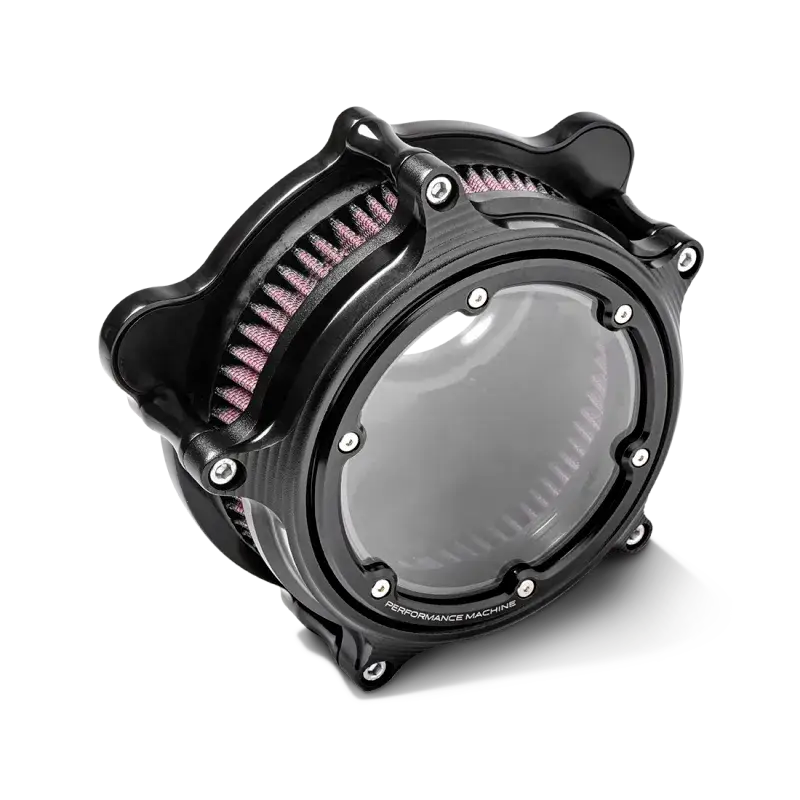 Performance Machine Vision Air Cleaner W/Bezel - Black Ops - Filters