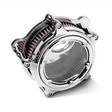 Performance Machine Vision Air Cleaner W/Bezel - Chrome - Filters