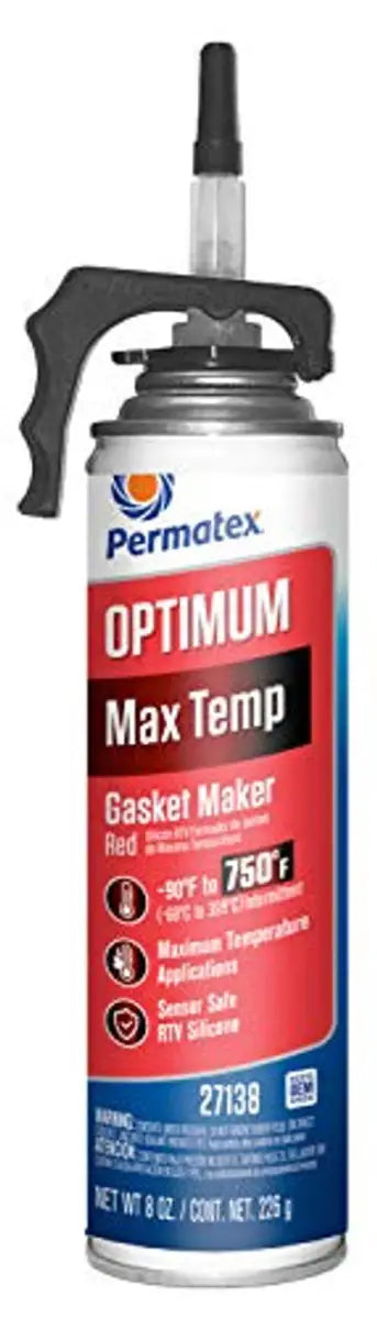 Permatex Optimum Max Temp Gasket Maker in red for extreme temperatures, red color