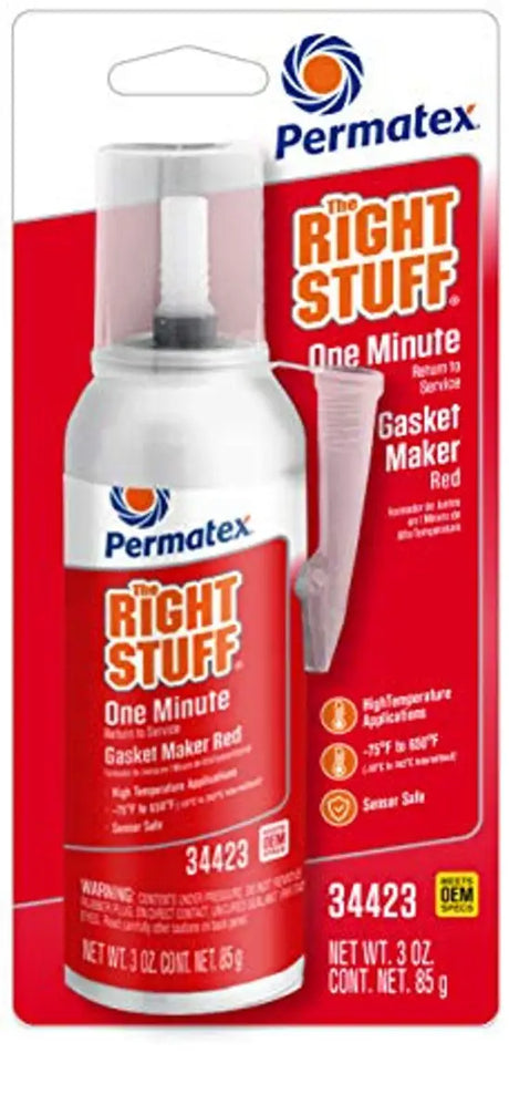 Permatex Right Stuff gasket maker in optimum red for extreme temperatures, 9.5 oz