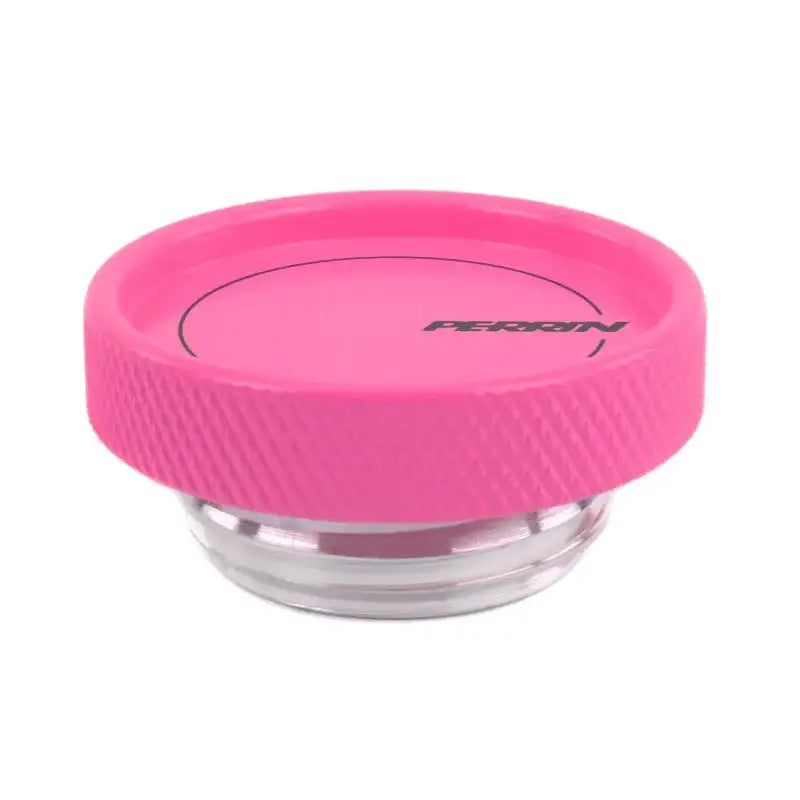 Perrin 02-21 Subaru WRX / 2022 BRZ & GR86 / 04-21 STI / 00-18 Forester XT Oil Fill Cap - Hyper Pink - Truck Automotive