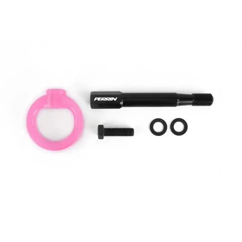 Perrin 15-19 Subaru WRX/STI Tow Hook Kit (Rear) - Hyper Pink