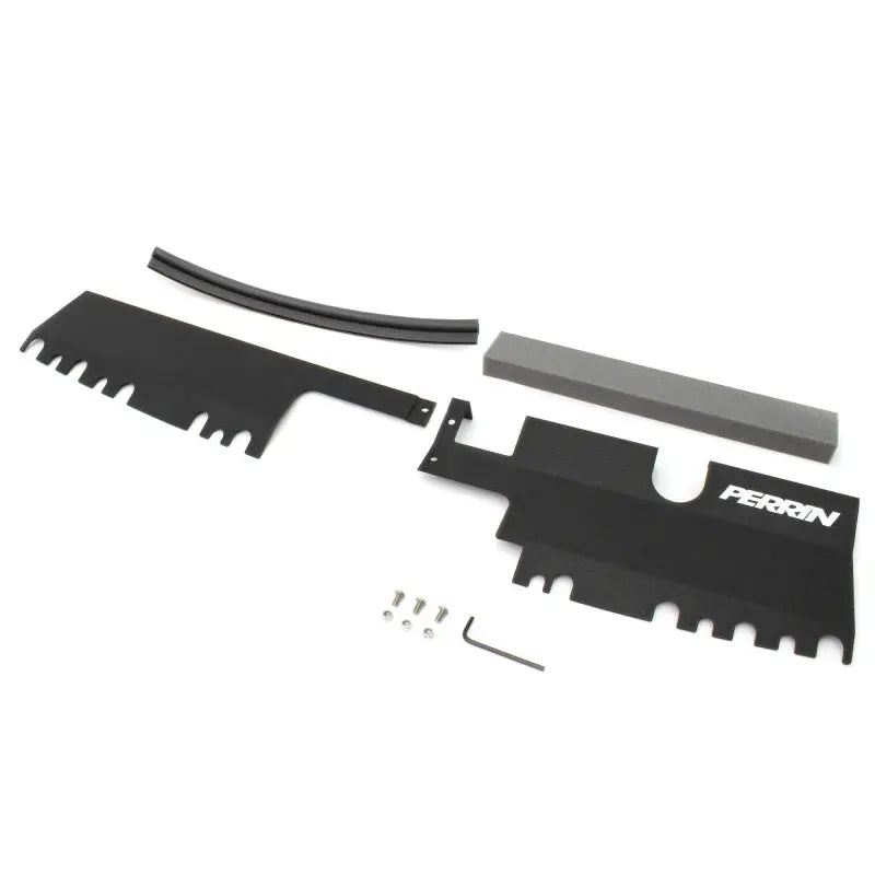 Perrin Performance PSP-ENG-512-4BK Perrin 15-21 WRX/STI Radiator Shroud (With OEM Intake Scoop) - Black
