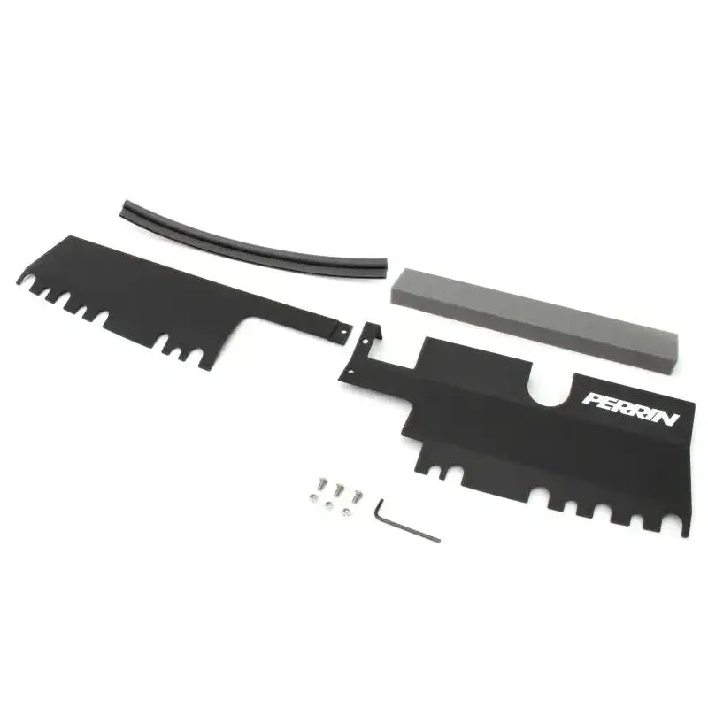 Perrin 15-21 WRX/STI Radiator Shroud (With OEM Intake Scoop) - Black - Truck & Automotive