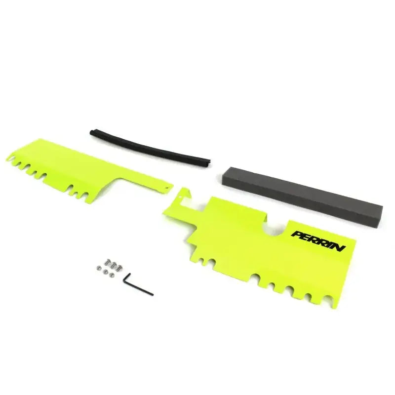 Perrin 15-21 WRX/STI Radiator Shroud (With OEM Intake Scoop) - Neon Yellow - Truck & Automotive