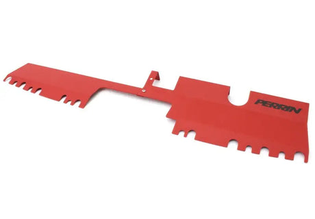 Perrin 15-21 WRX/STI Radiator Shroud (With OEM Intake Scoop) - Red - Cooling