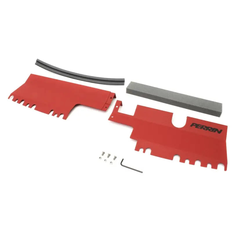 Perrin Performance PSP-ENG-512-2RD Perrin 15-21 WRX/STI Radiator Shroud (Without OEM Intake Scoop) - Red