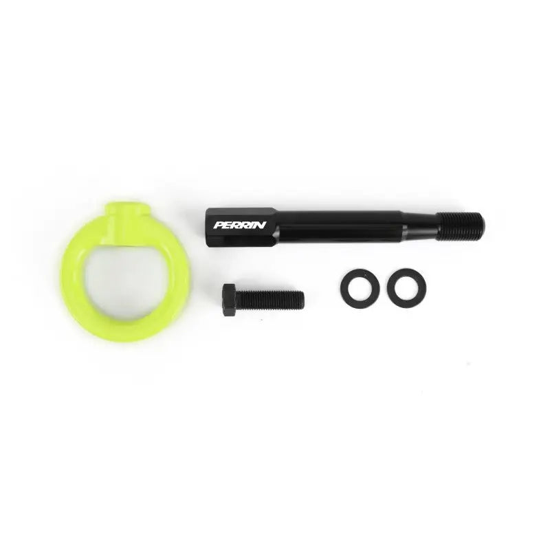 Perrin Performance PSP-BDY-257NY Perrin 18-19 Subaru Crosstrek Tow Hook Kit (Rear) - Neon Yellow