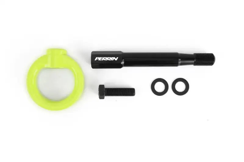 Perrin 18-19 Subaru Crosstrek Tow Hook Kit (Rear) - Neon Yellow - Truck & Automotive
