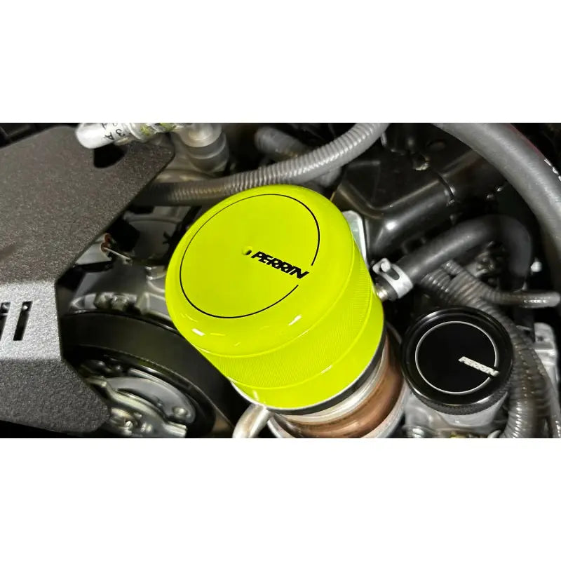Perrin Performance PSP-ENG-716NY Perrin 2015+ Subaru WRX/STI Oil Filter Cover - Neon Yellow