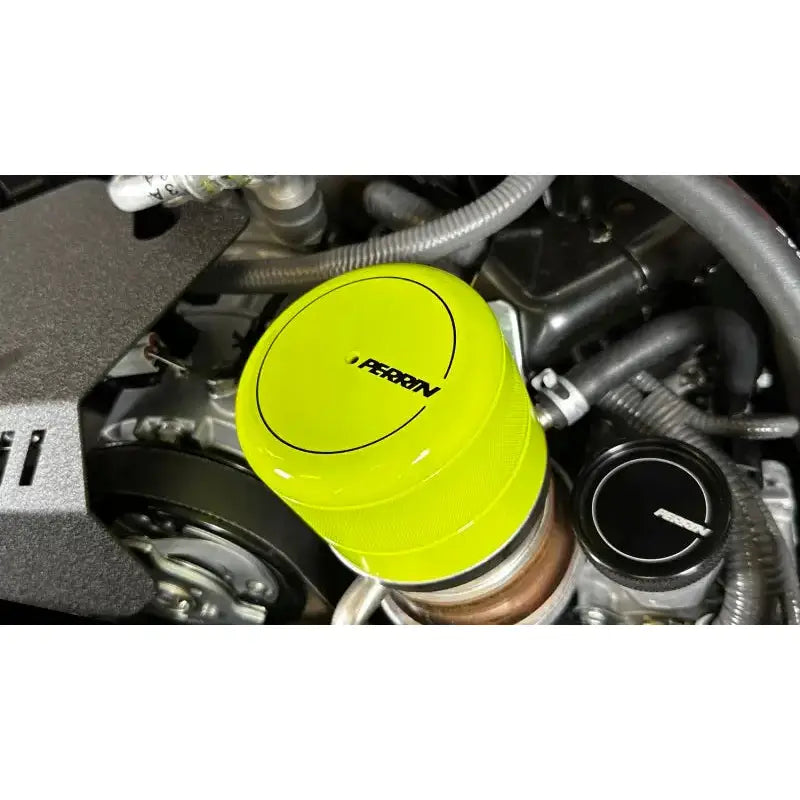 Perrin 2015 + Subaru WRX/STI Oil Filter Cover - Neon Yellow - Truck & Automotive