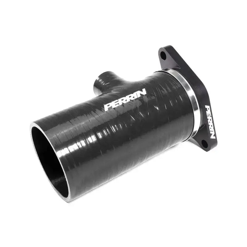 Perrin 2022 + Subaru WRX Black 3in Turbo Inlet Hose w/ Nozzle (Short) - Fabrication