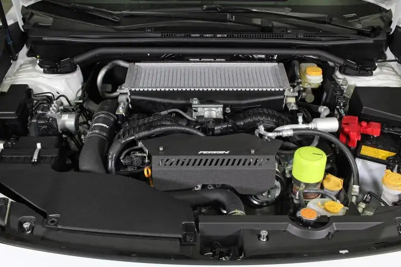 Perrin 2022 + Subaru WRX Pulley Cover - Black - Engine Components