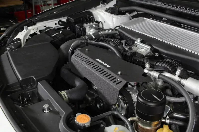 Perrin 2022 + Subaru WRX Pulley Cover - Black - Engine Components