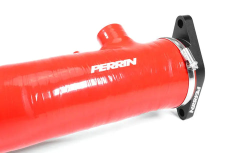 Perrin 2022 + Subaru WRX Red 3in Turbo Inlet Hose w/ Nozzle - Fabrication