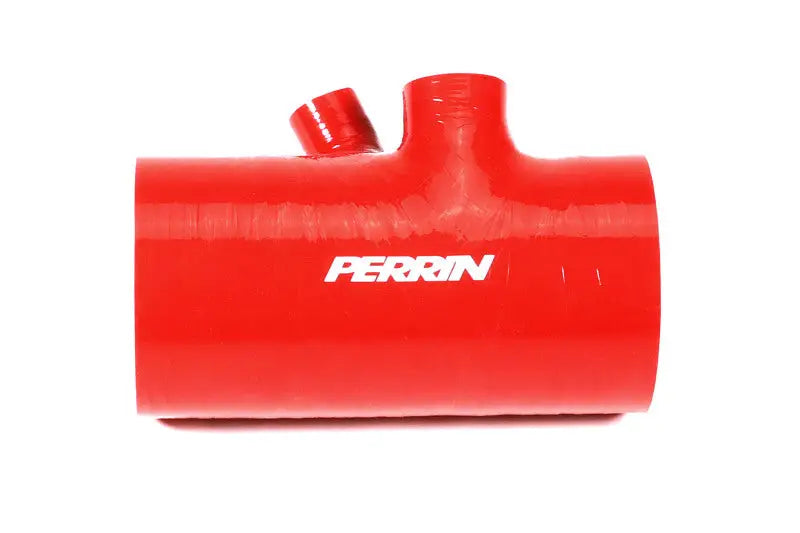 Perrin 2022 + Subaru WRX Red 3in Turbo Inlet Hose w/ Nozzle (Short) - Fabrication