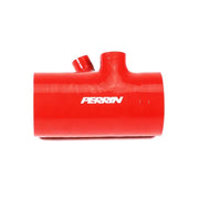 Perrin 2022 + Subaru WRX Red 3in Turbo Inlet Hose w/ Nozzle (Short) - Fabrication