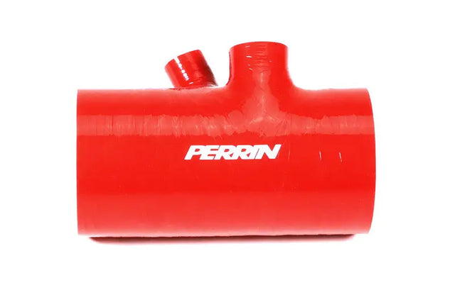 Perrin 2022 + Subaru WRX Red 3in Turbo Inlet Hose w/ Nozzle (Short) - Fabrication
