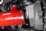 Perrin 2022 + Subaru WRX Red 3in Turbo Inlet Hose w/ Nozzle (Short) - Fabrication